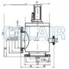 GDQ-J50，GDQ-J63，GDQ-J80，GDQ-J100，气动高真空挡板阀