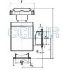 GD-J50，GD-J63，GD-J80，GD-J100，高真空挡板阀
