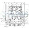 SDFDL12-5H/E24,手动电控多路换向阀