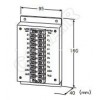 MDR-8 ,8點ON-OFF信號用 端子盤型避雷器