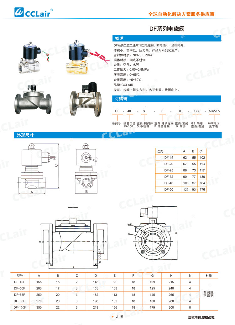 DF系列电磁阀