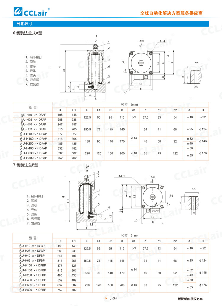 ZU-H、QU-H系列壓力管路過(guò)濾器-6