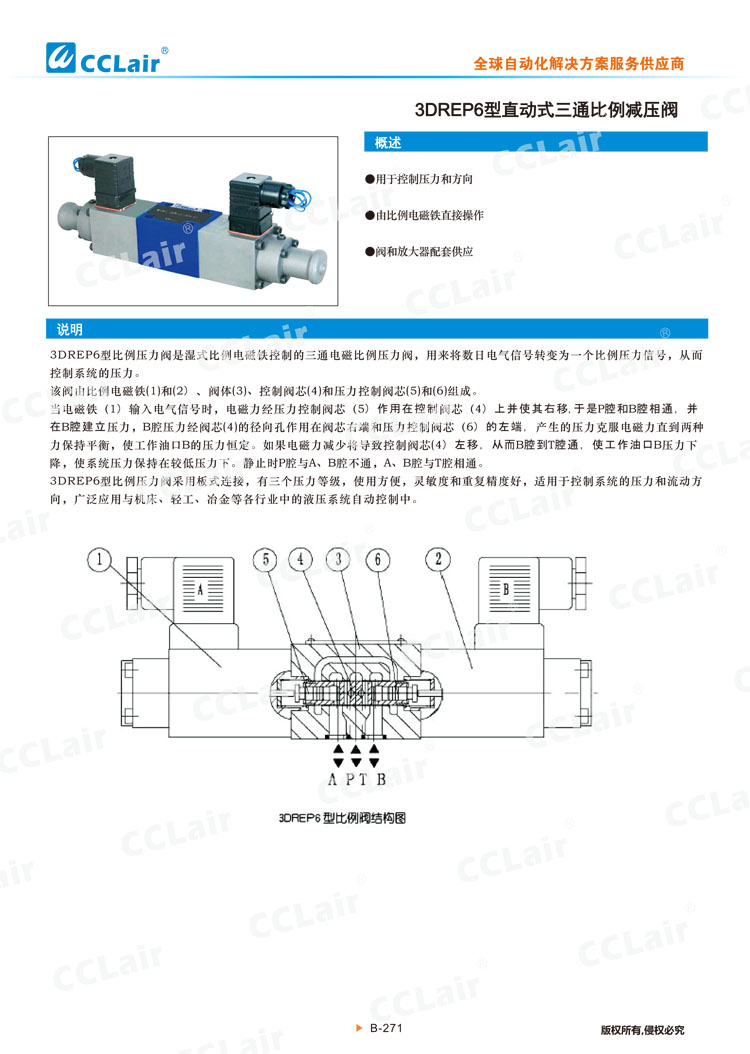 3DREP6型直动式三通比例减压阀-1