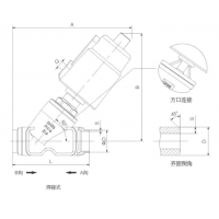 DIN11580-1/2/3,ISO4200/20371,DIN3239,ASME-BPE，焊接不锈钢和铝气缸角座阀